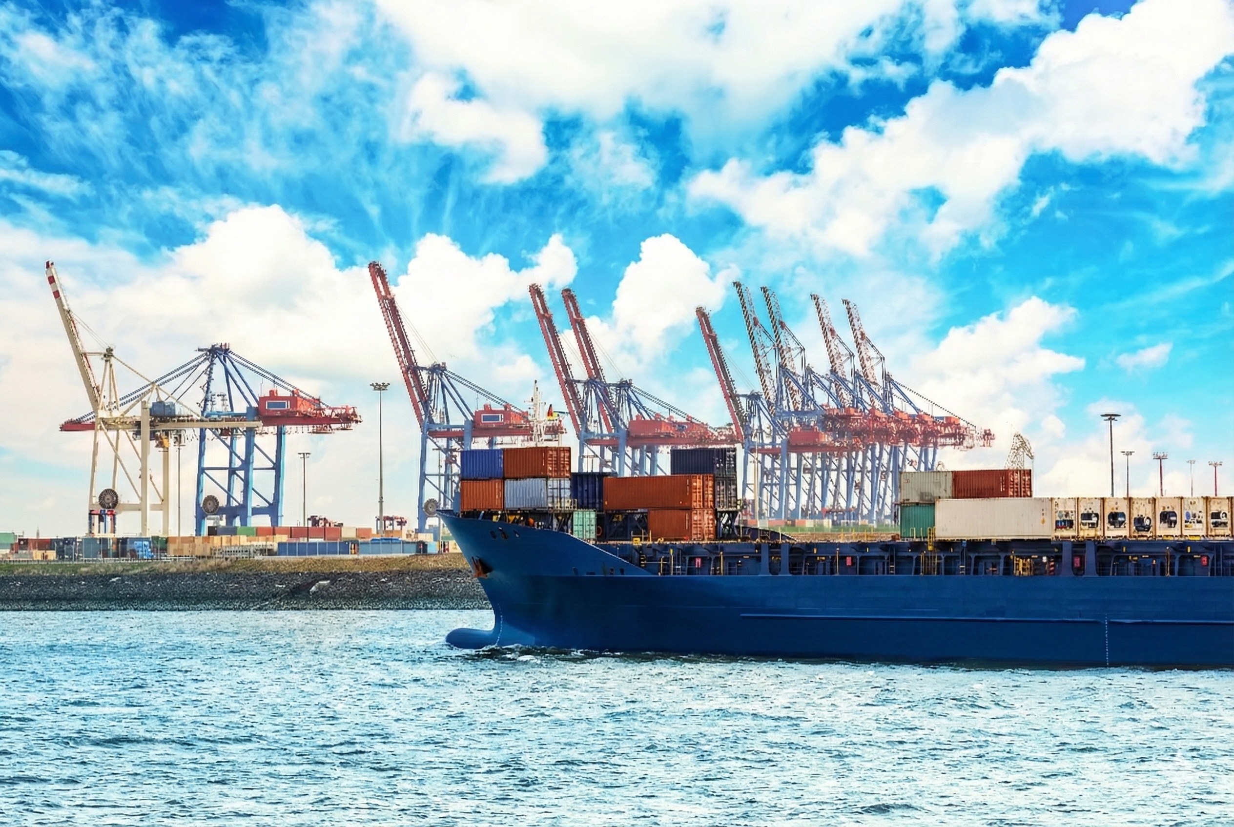 Container shipping port